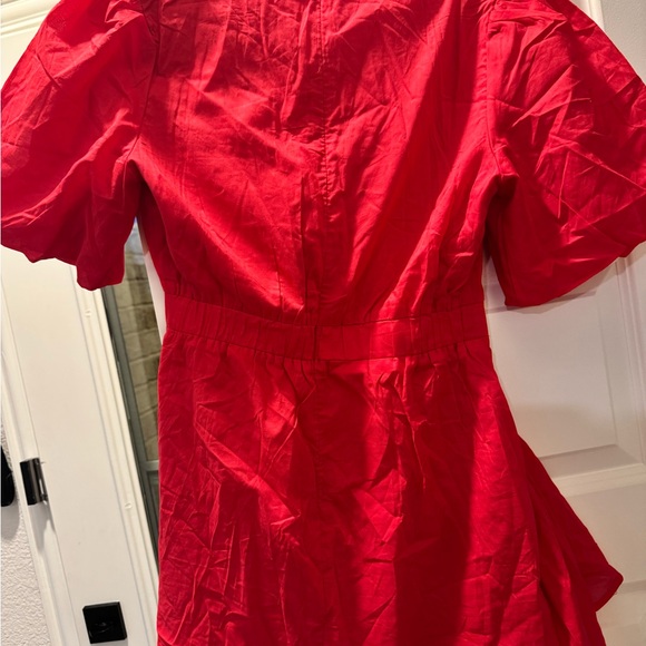 Chic Scarlet Mini Dress - Picture 7 of 7